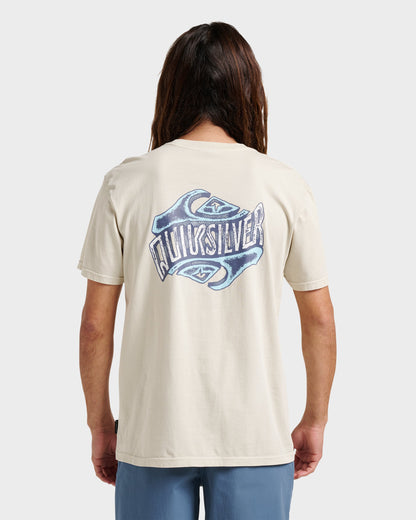 Three Deeppigment Dye T-Shirt - Moonstruck - Quick Silver