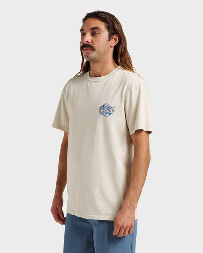 Three Deeppigment Dye T-Shirt - Moonstruck - Quick Silver