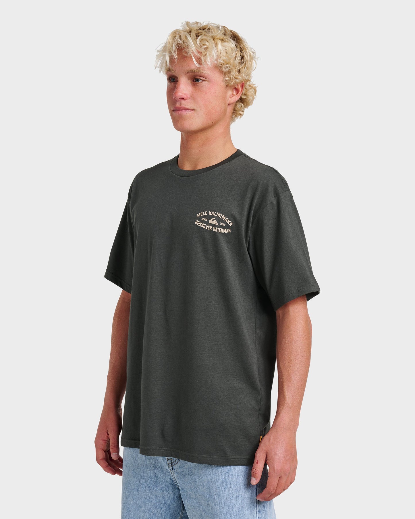 Waterman Tiki Holiday Classic T-shirt - Phantom - Quick Silver