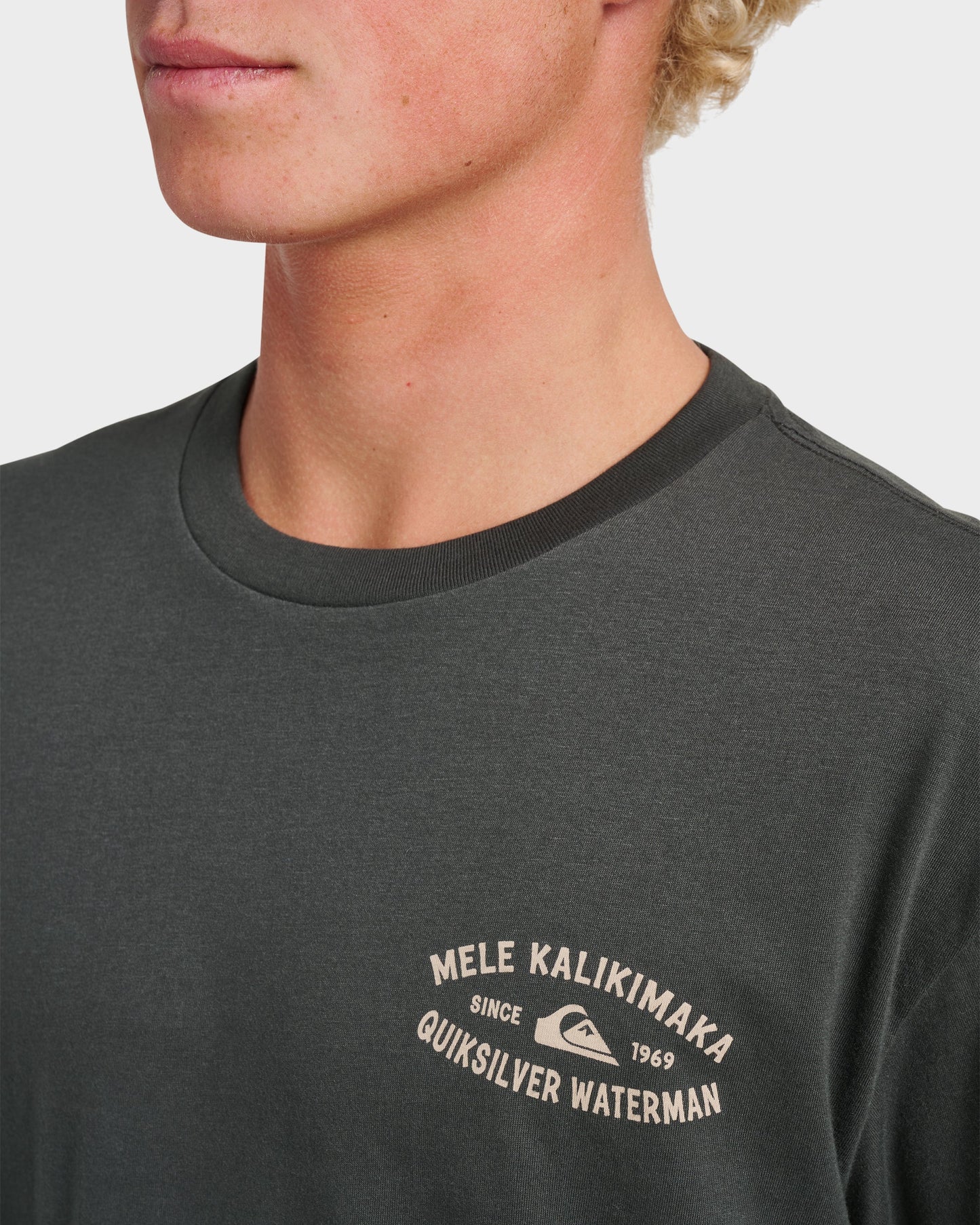 Waterman Tiki Holiday Classic T-shirt - Phantom - Quick Silver