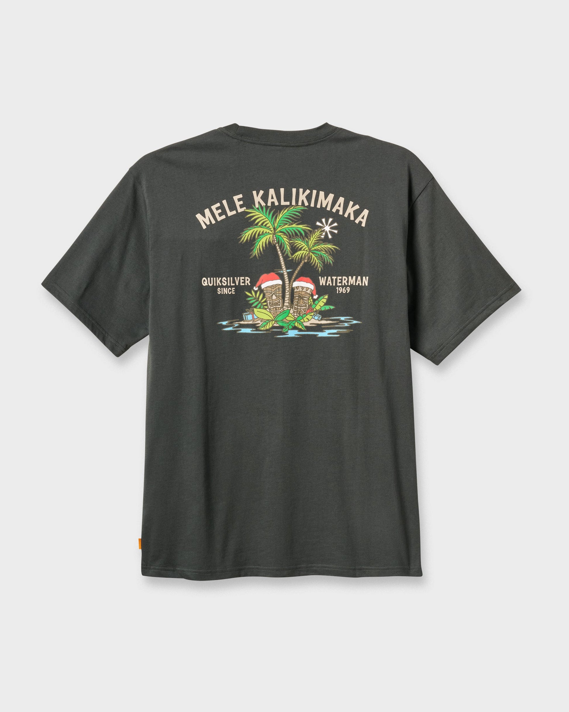 Waterman Tiki Holiday Classic T-shirt - Phantom - Quick Silver