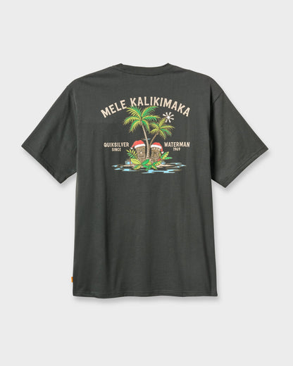 Waterman Tiki Holiday Classic T-shirt - Phantom - Quick Silver