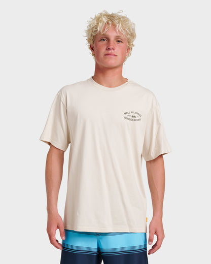 Waterman Tiki Holiday Classic T-shirt - Moonbeam - Quick Silver