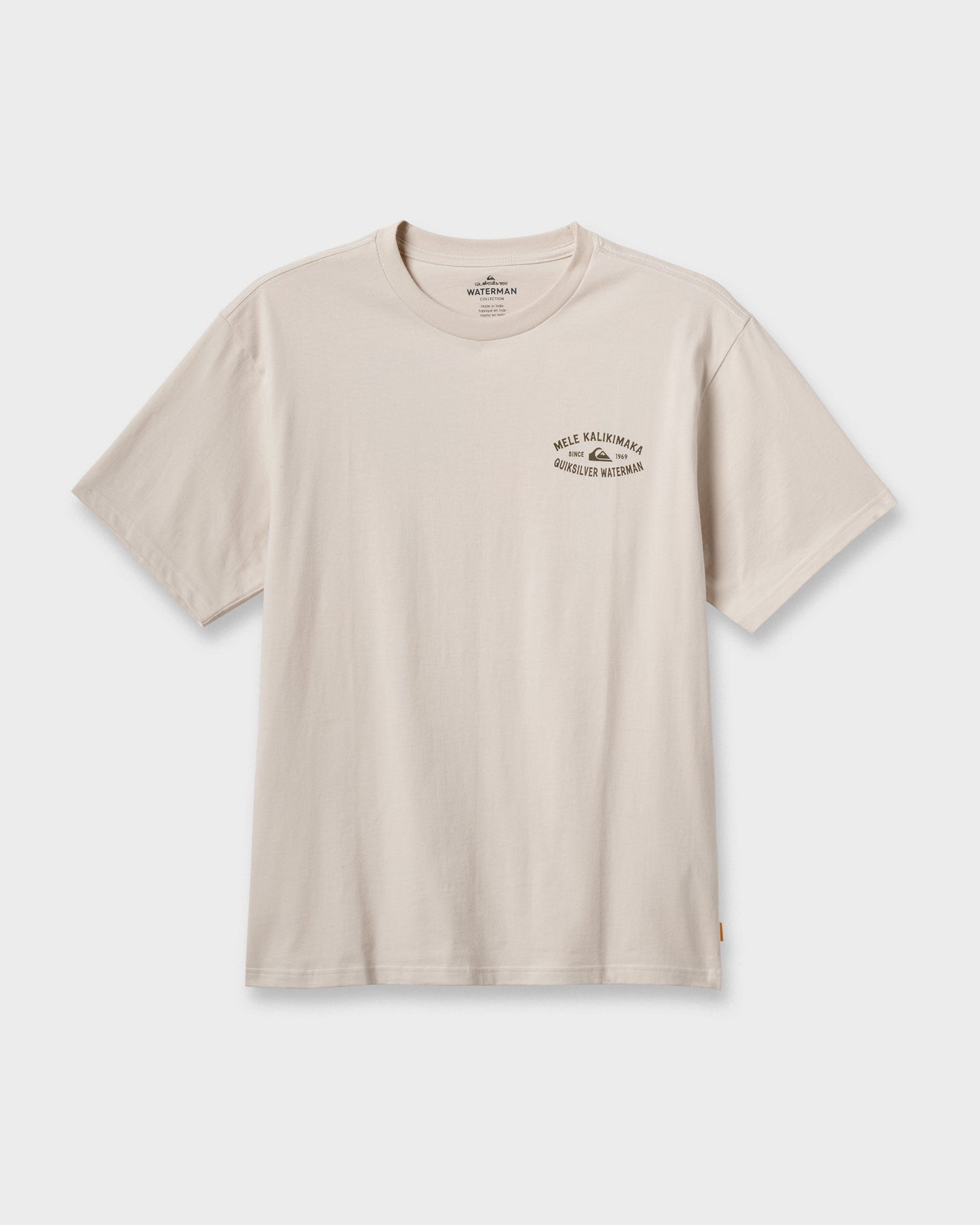 Waterman Tiki Holiday Classic T-shirt - Moonbeam - Quick Silver