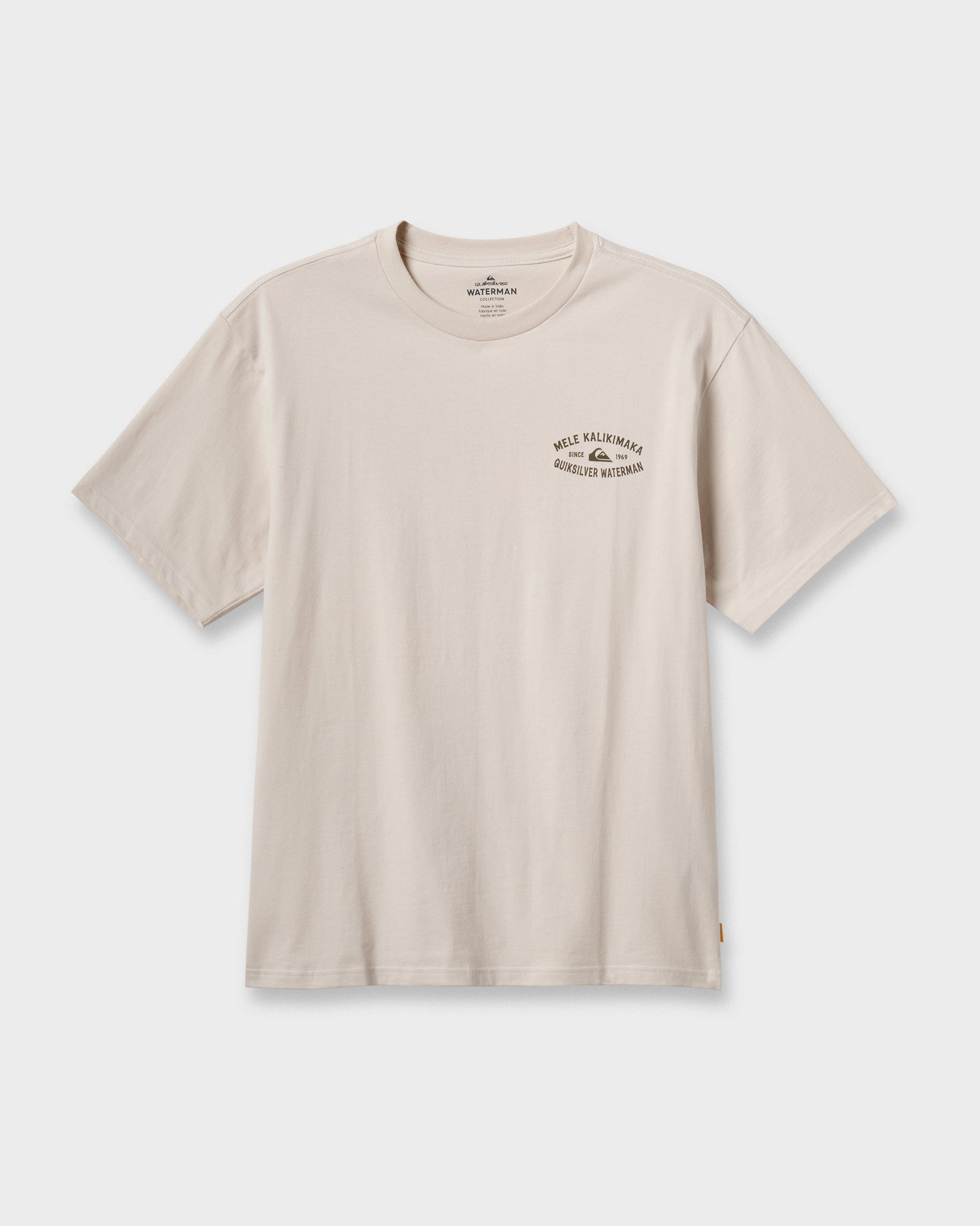 Waterman Tiki Holiday Classic T-shirt - Moonbeam - Quick Silver