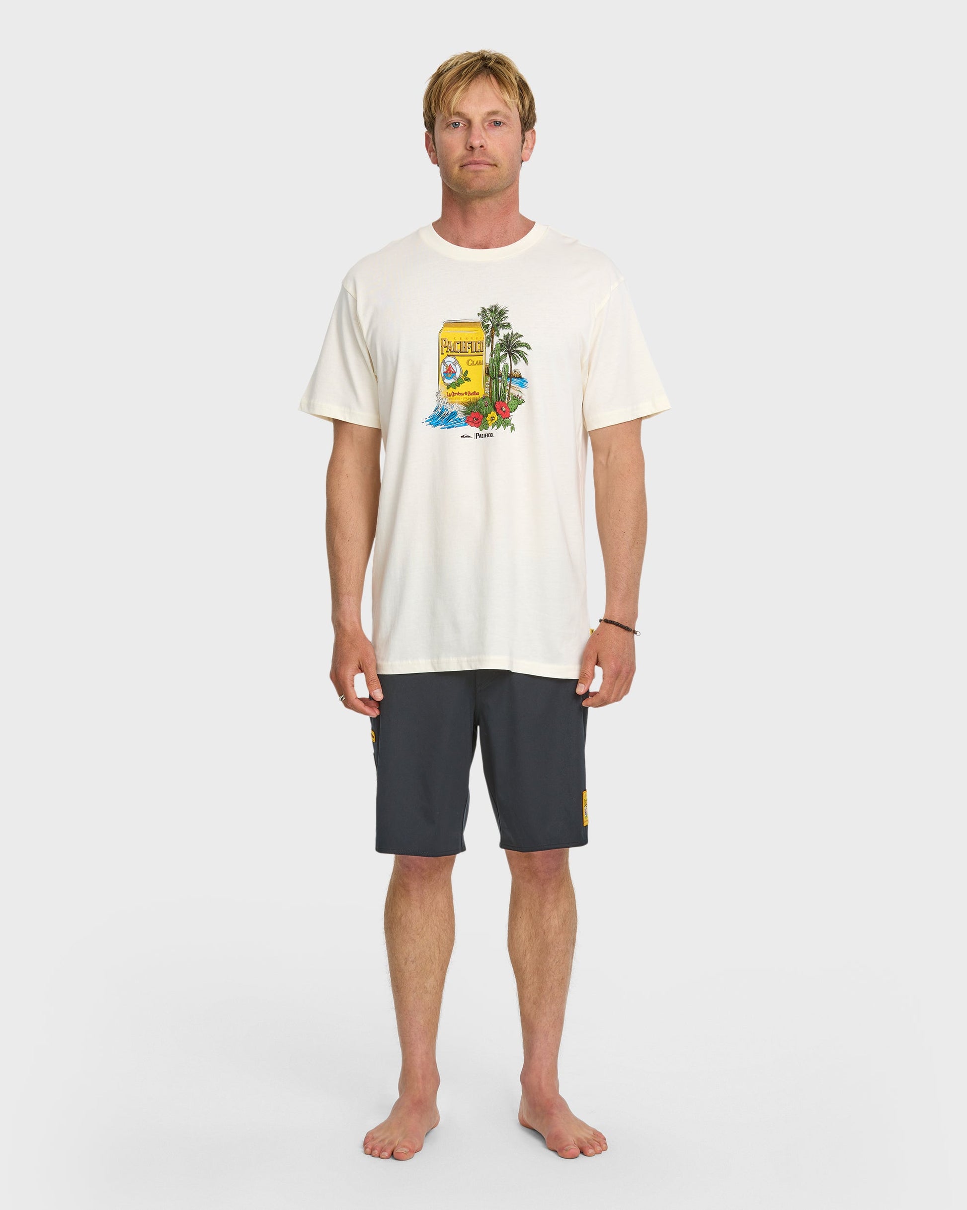 Quiksilver x Pacifico Sunstroke T-Shirt - Tofu - Quick Silver