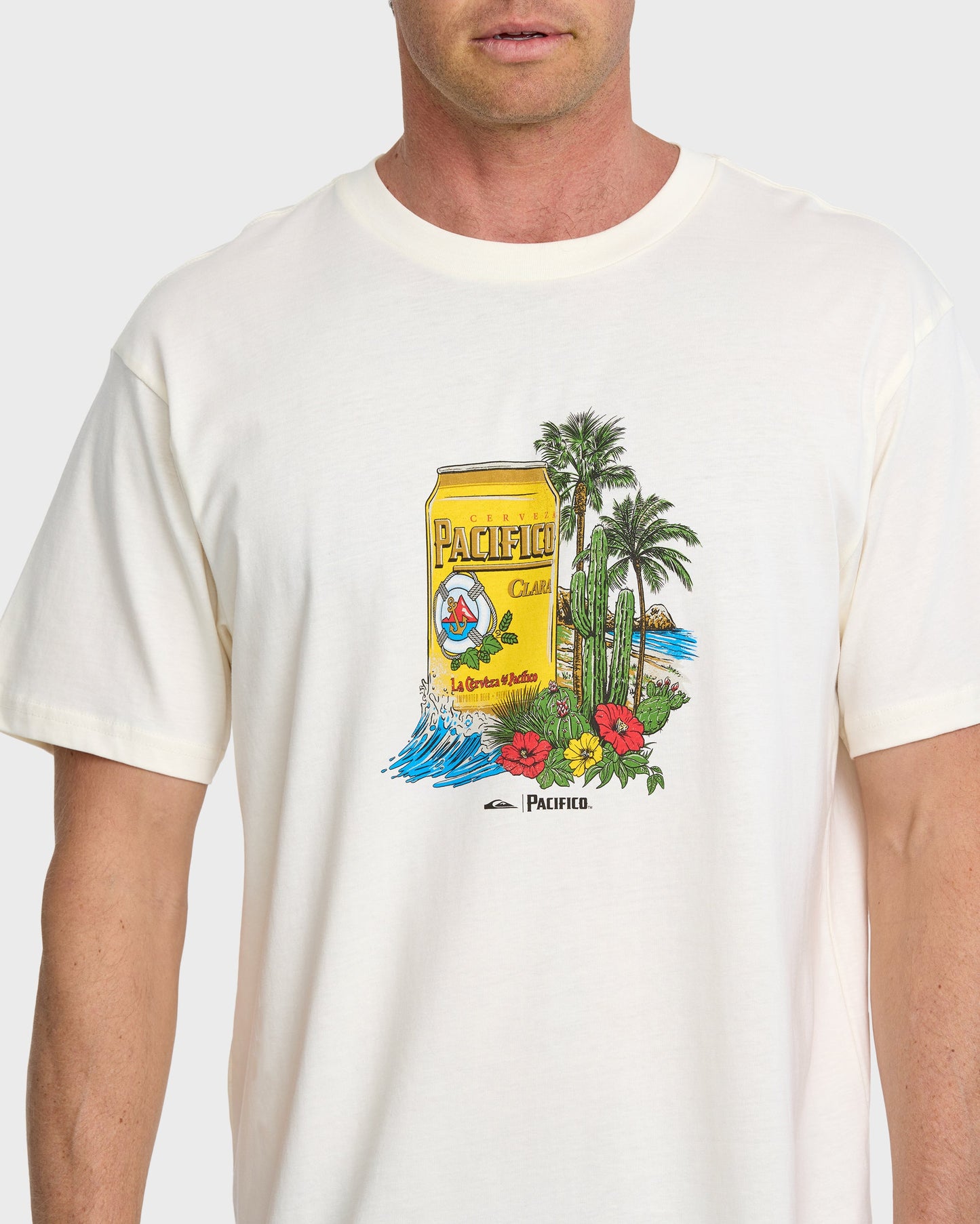 Quiksilver x Pacifico Sunstroke T-Shirt - Tofu - Quick Silver