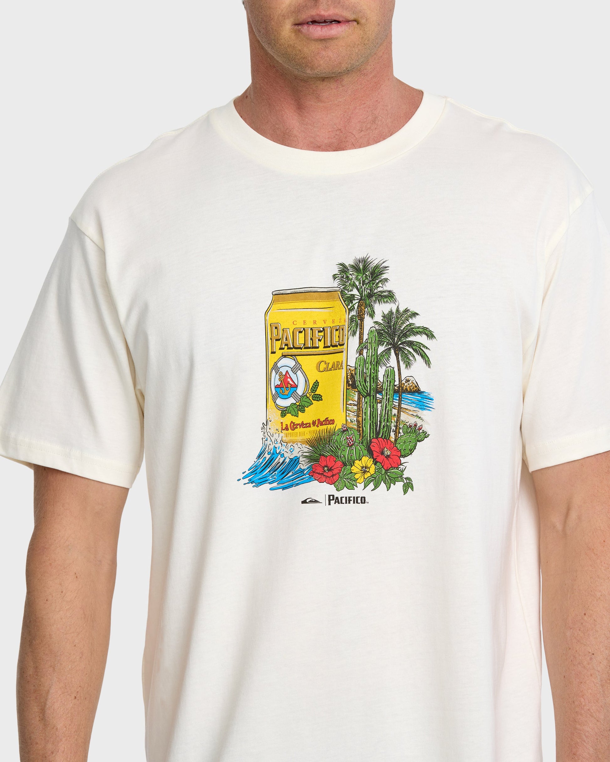 Quiksilver x Pacifico Sunstroke T-Shirt - Tofu - Quick Silver