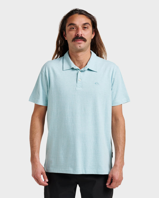 Sunset Cruise Polo Shirt - Dusty Turquoise - Quick Silver