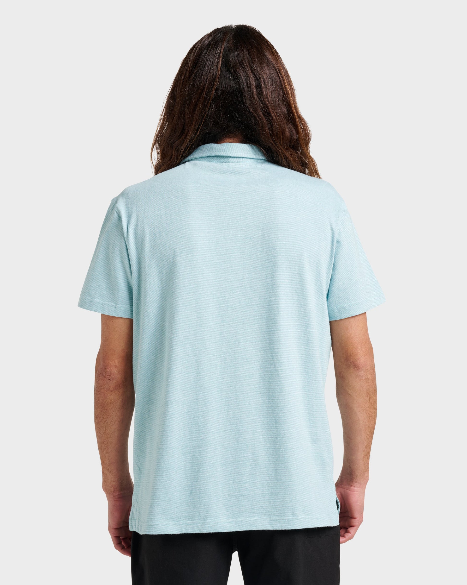 Sunset Cruise Polo Shirt - Dusty Turquoise - Quick Silver