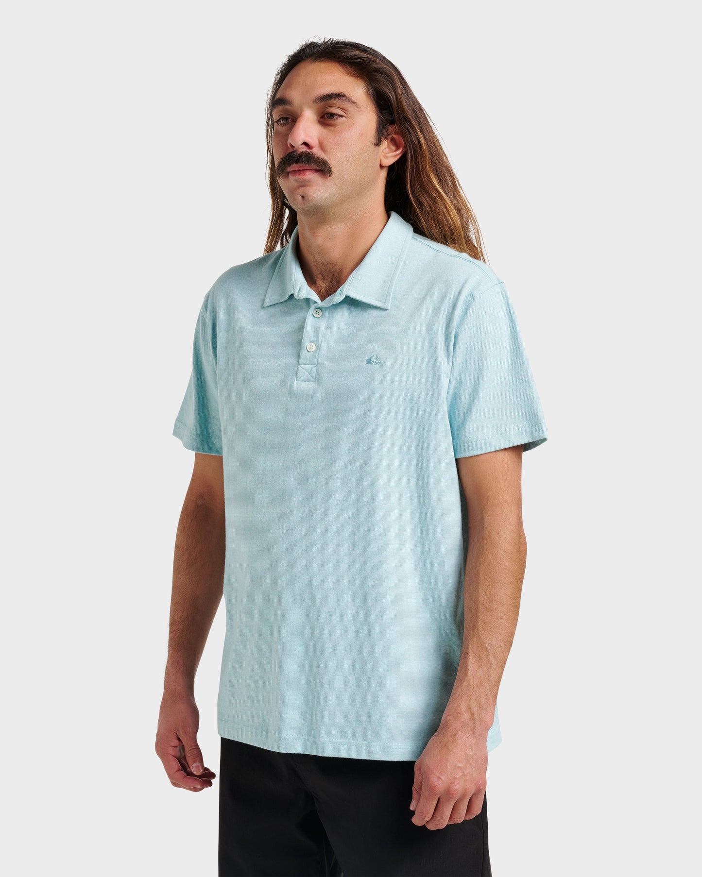 Sunset Cruise Polo Shirt - Dusty Turquoise - Quick Silver