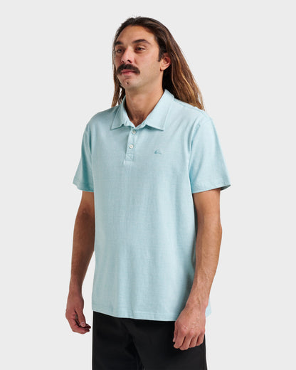 Sunset Cruise Polo Shirt - Dusty Turquoise - Quick Silver