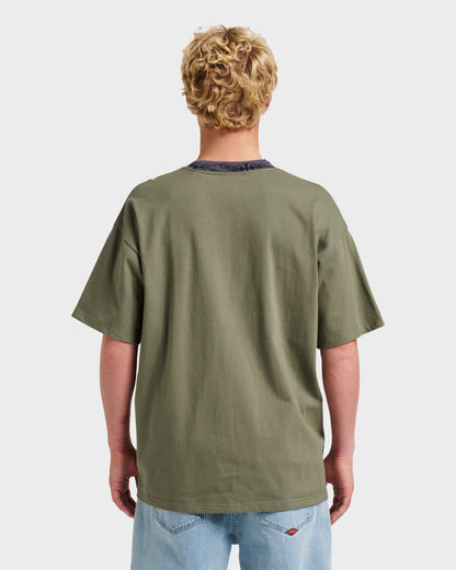 Mercury Ringer T-shirt - Dusty Olive - Quick Silver