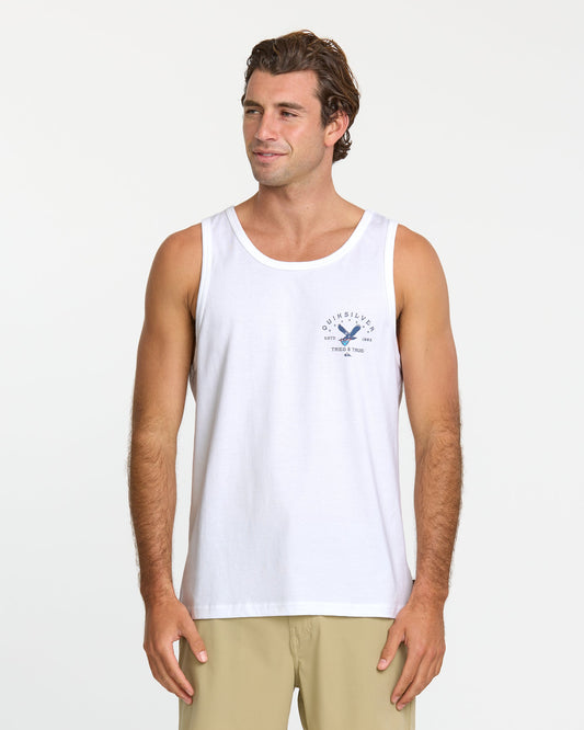 Eagle Usa Tank - White - Quick Silver