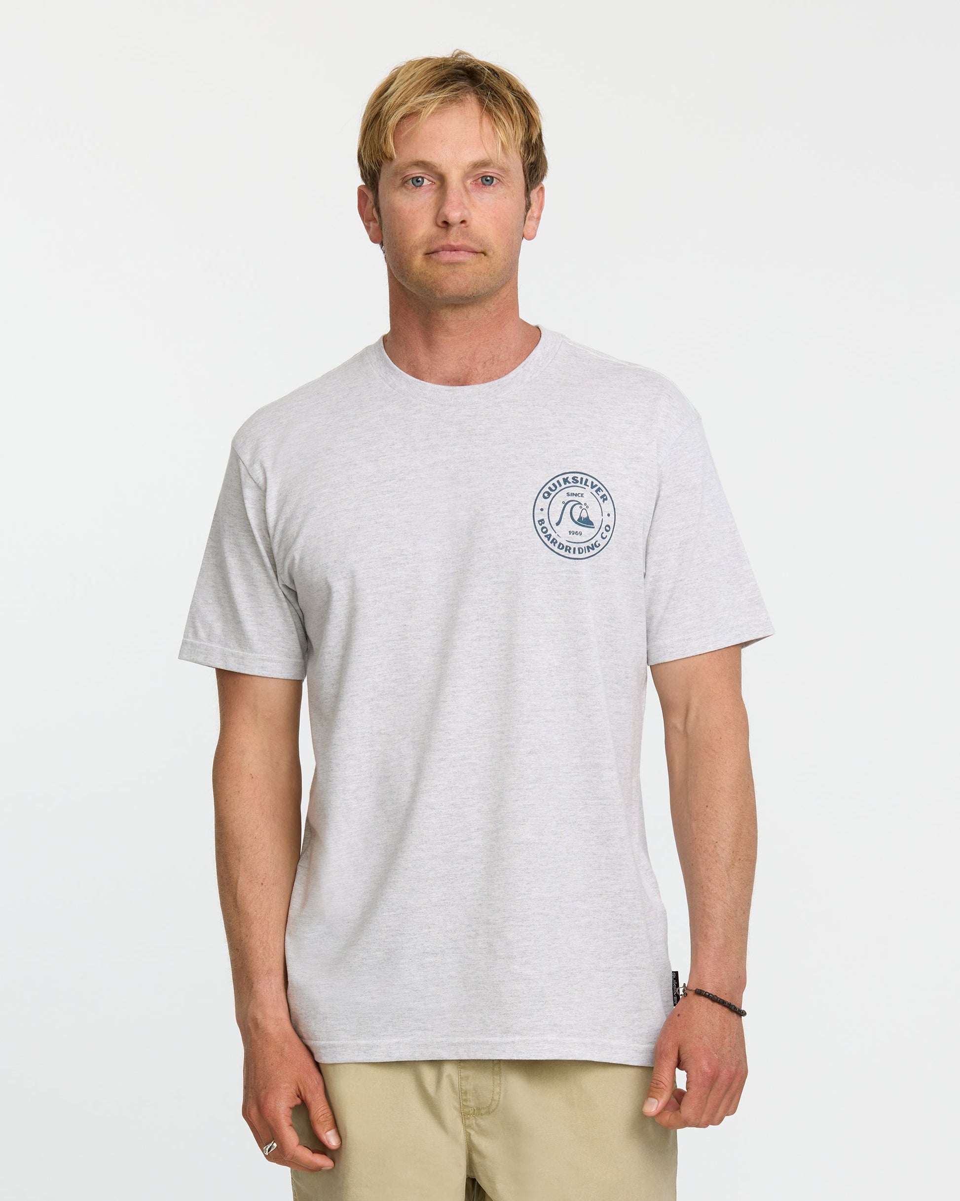 Bubbles T-Shirt - Silver White Heather - Quick Silver