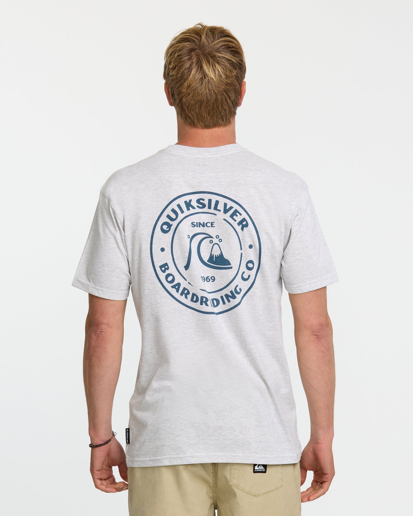 Bubbles T-Shirt - Silver White Heather - Quick Silver