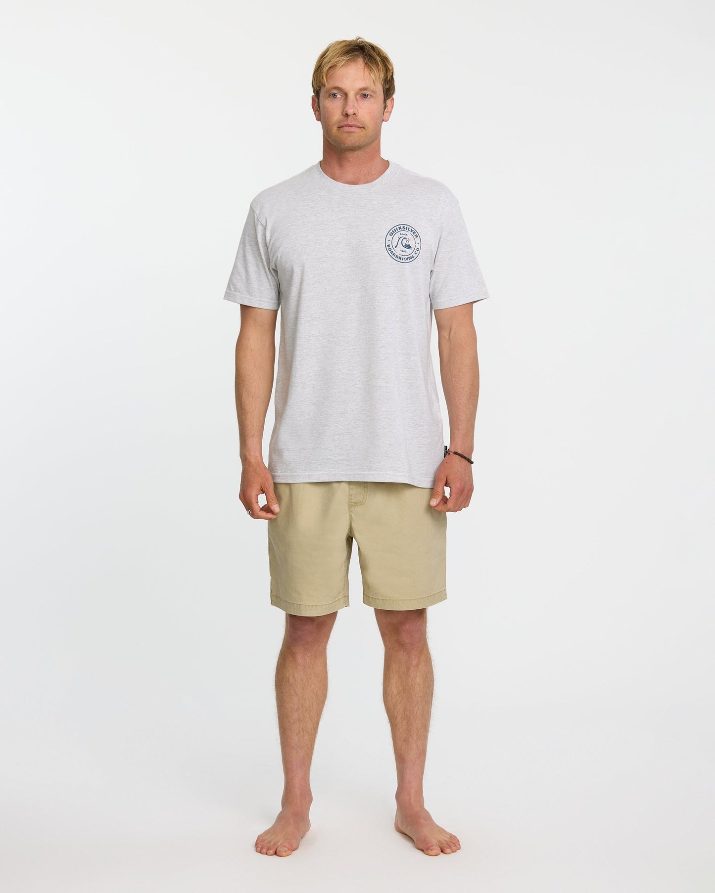 Bubbles T-Shirt - Silver White Heather - Quick Silver