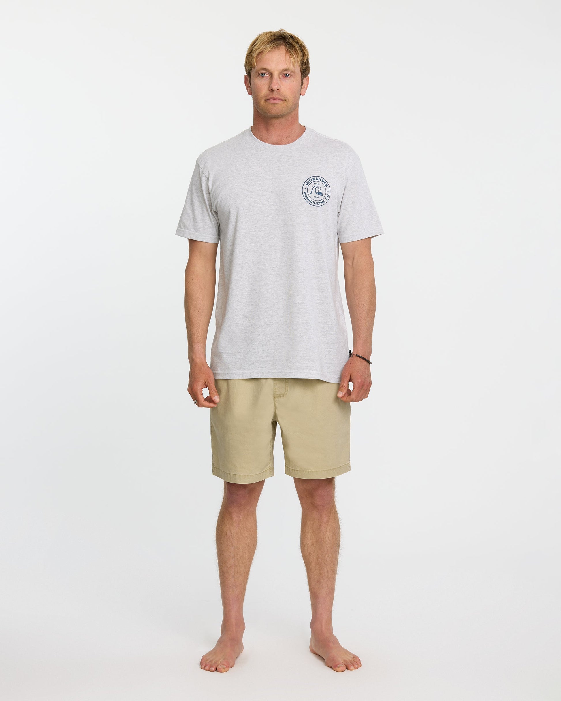 Bubbles T-Shirt - Silver White Heather - Quick Silver