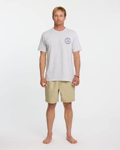Bubbles T-Shirt - Silver White Heather - Quick Silver