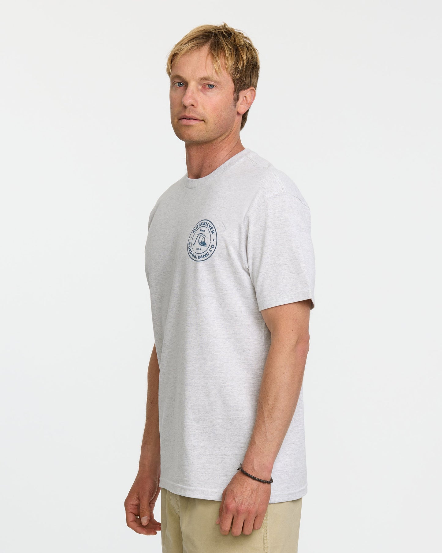 Bubbles T-Shirt - Silver White Heather - Quick Silver