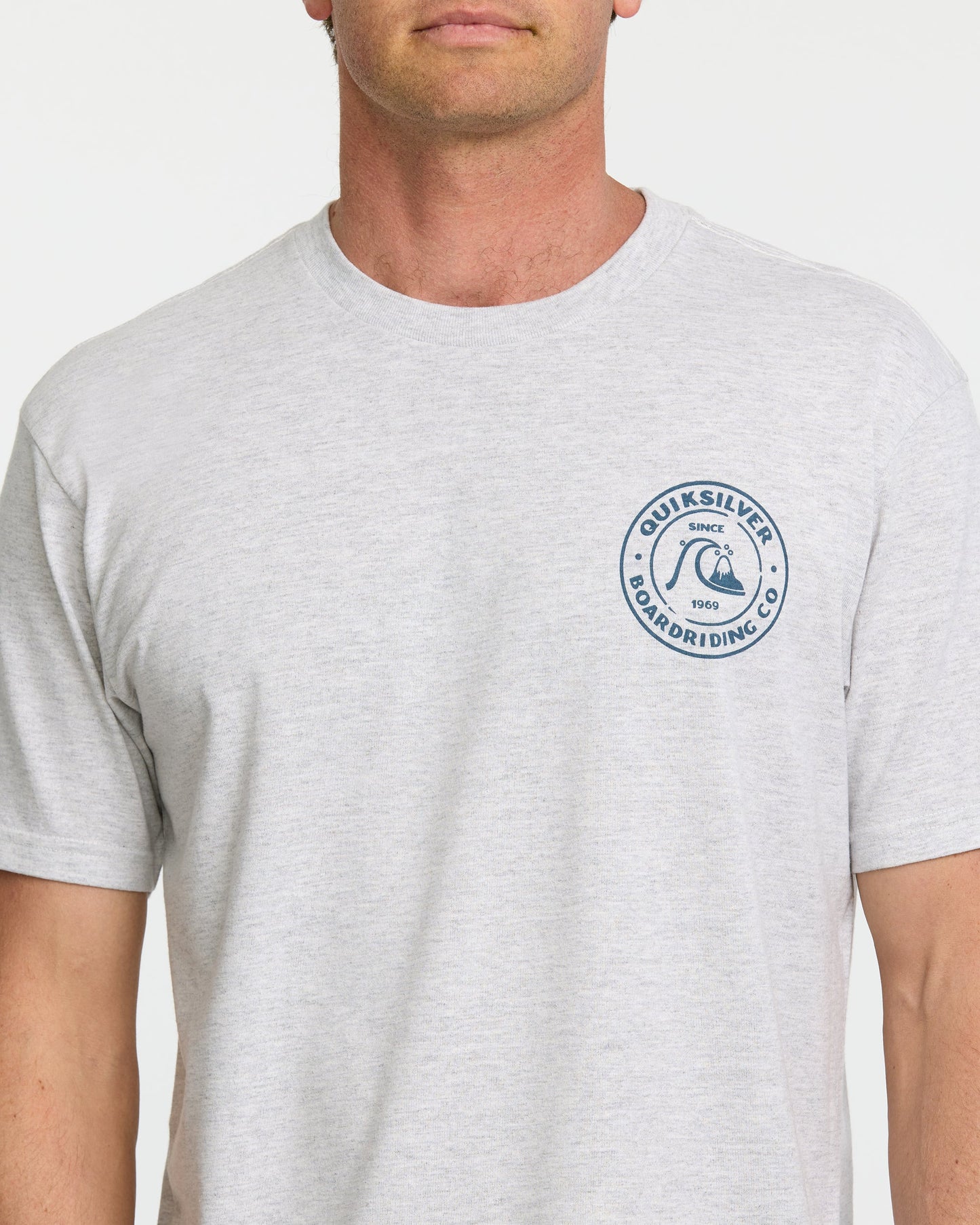 Bubbles T-Shirt - Silver White Heather - Quick Silver