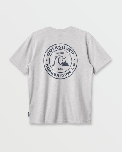 Bubbles T-Shirt - Silver White Heather - Quick Silver