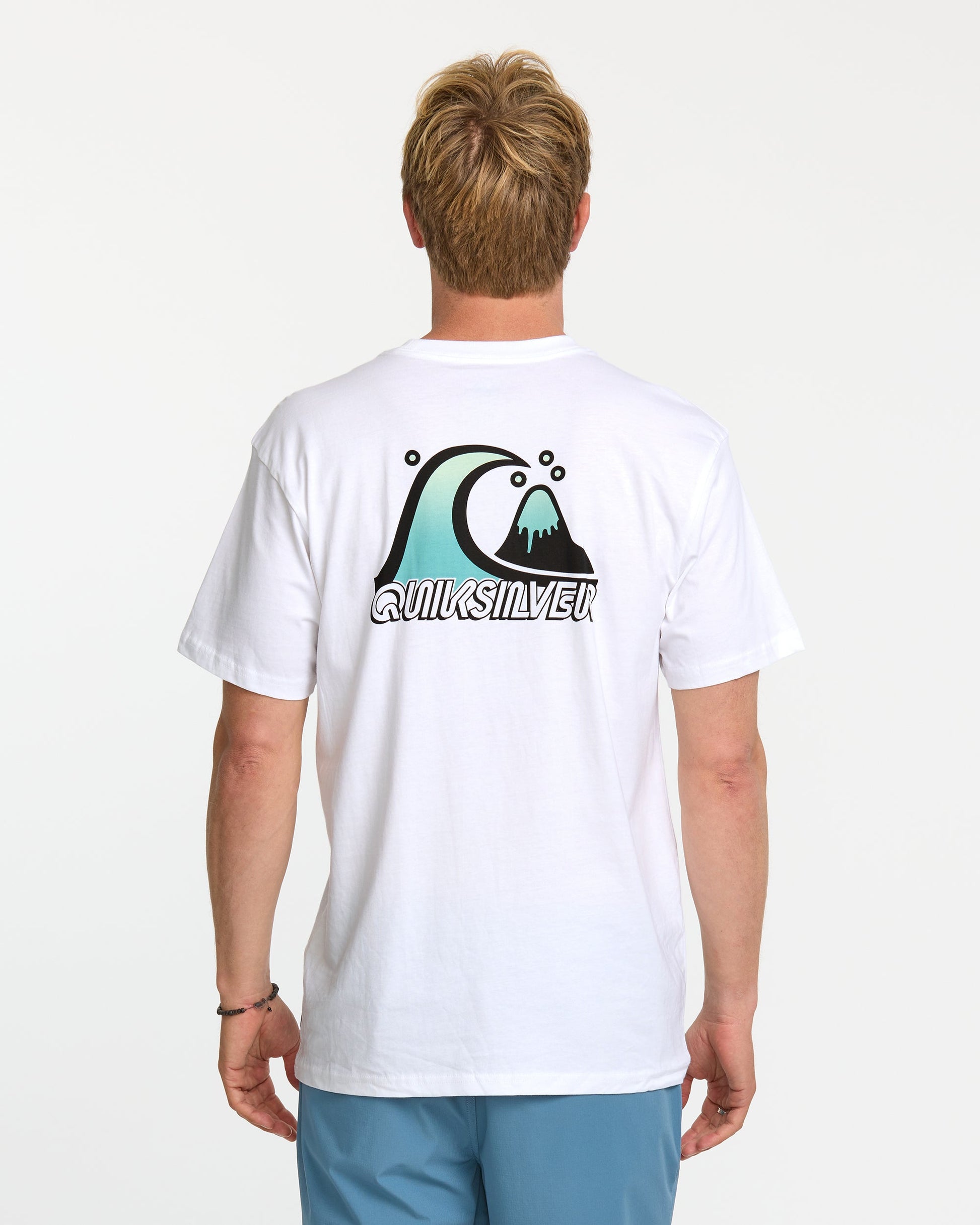 Bubble Fade T-Shirt - White - Quick Silver