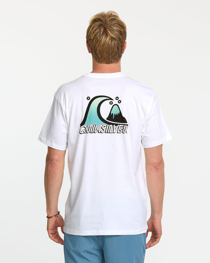 Bubble Fade T-Shirt - White - Quick Silver