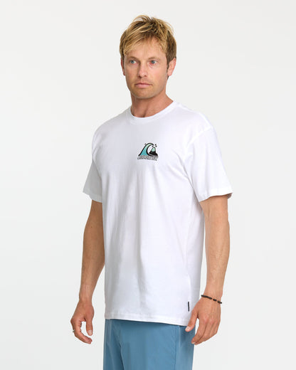 Bubble Fade T-Shirt - White - Quick Silver