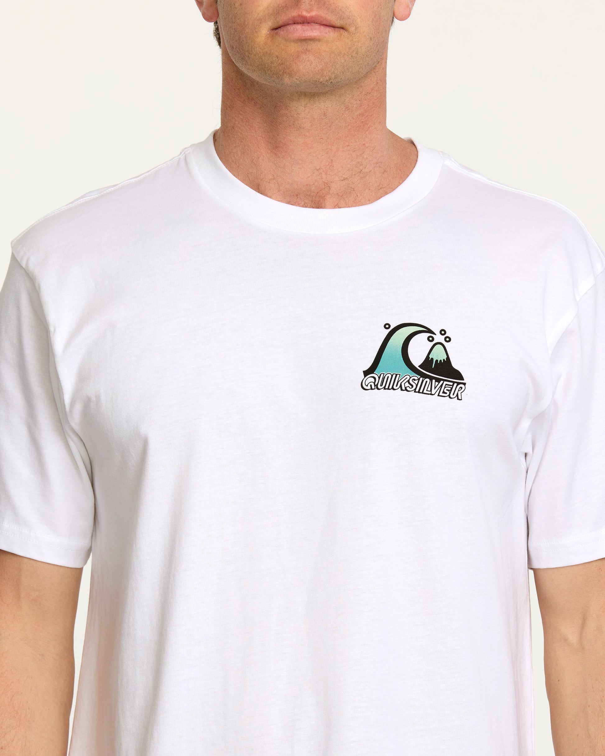 Bubble Fade T-Shirt - White - Quick Silver