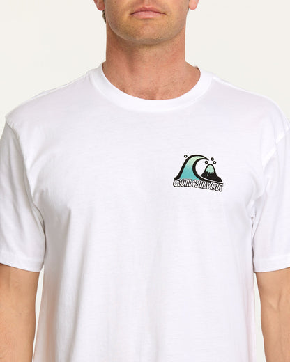 Bubble Fade T-Shirt - White - Quick Silver