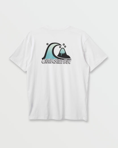 Bubble Fade T-Shirt - White - Quick Silver