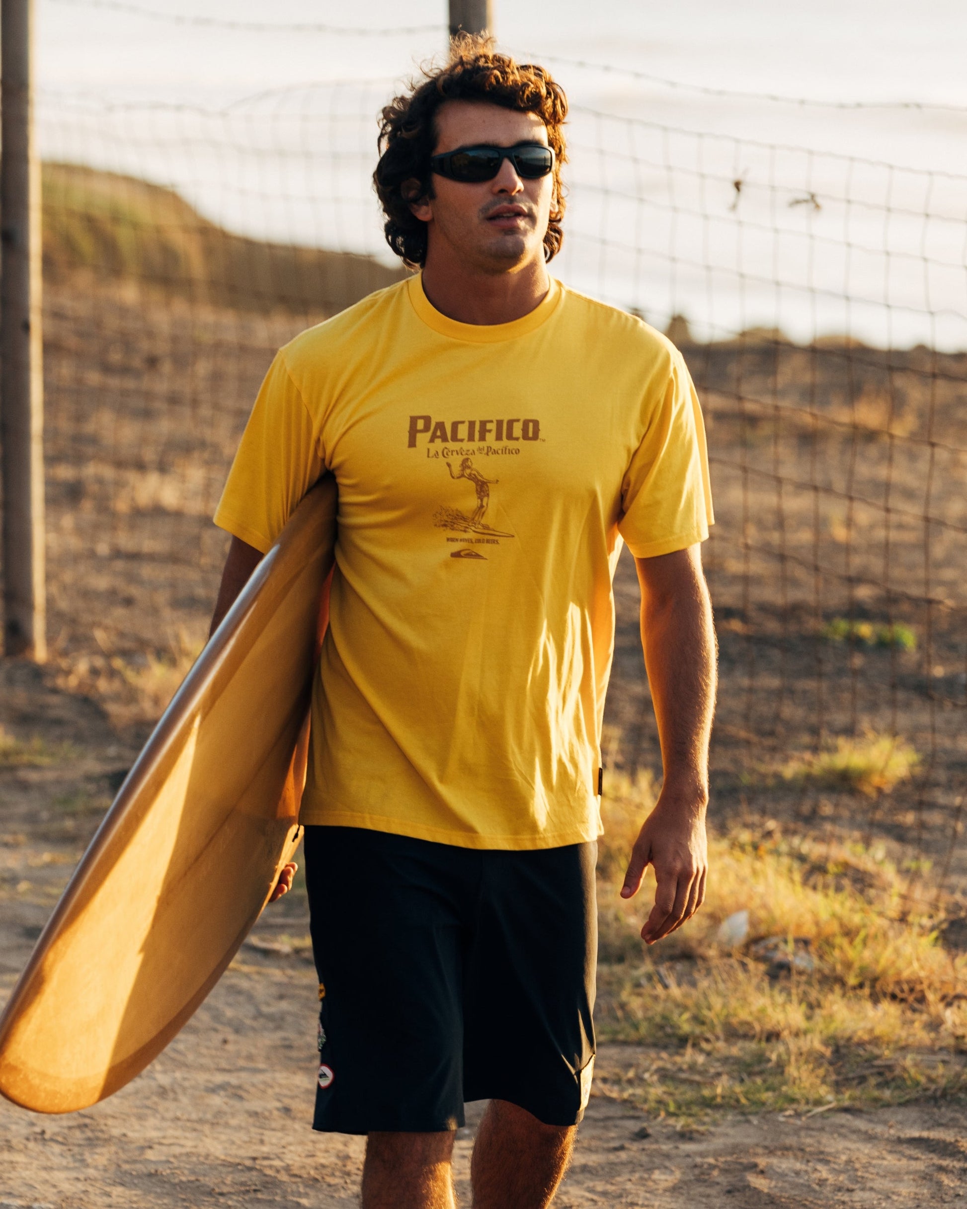 Quiksilver x Pacifico Baja Arch T-Shirt - Sunshine - Quick Silver