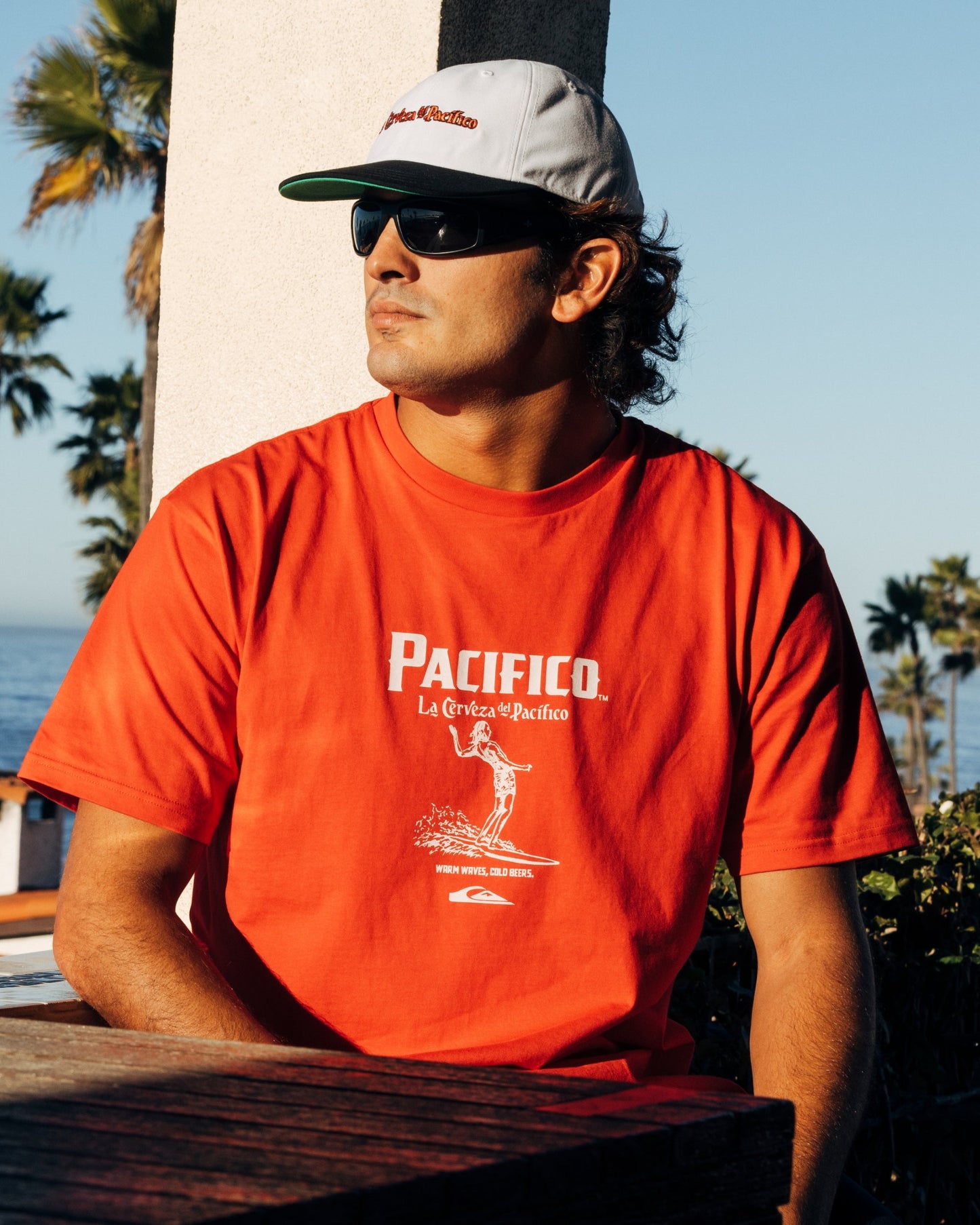 Quiksilver x Pacifico Baja Arch T-Shirt - Red - Quick Silver