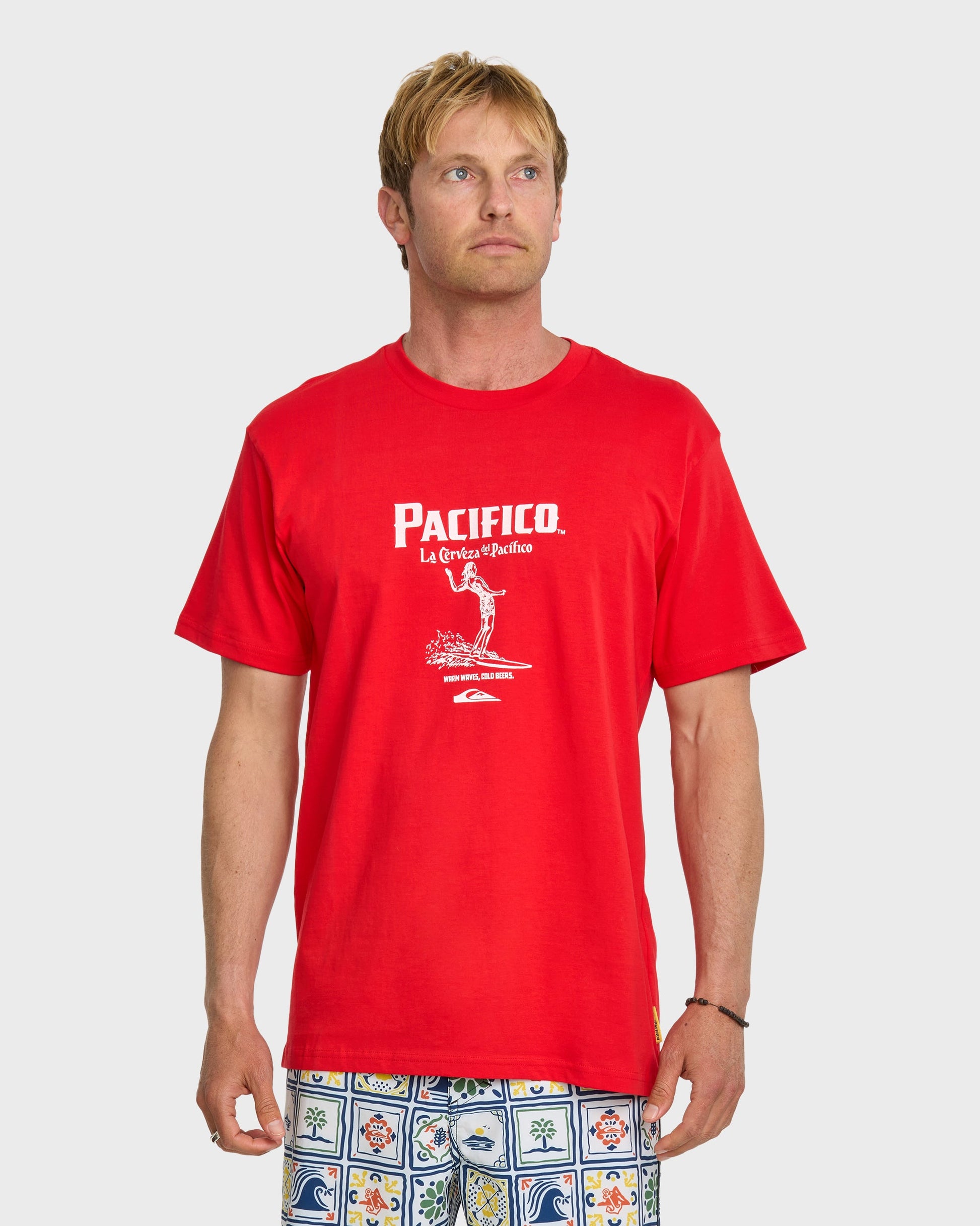 Quiksilver x Pacifico Baja Arch T-Shirt - Red - Quick Silver