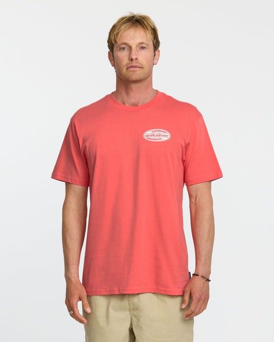 2000S Boarding T-Shirt - Coral - Quick Silver