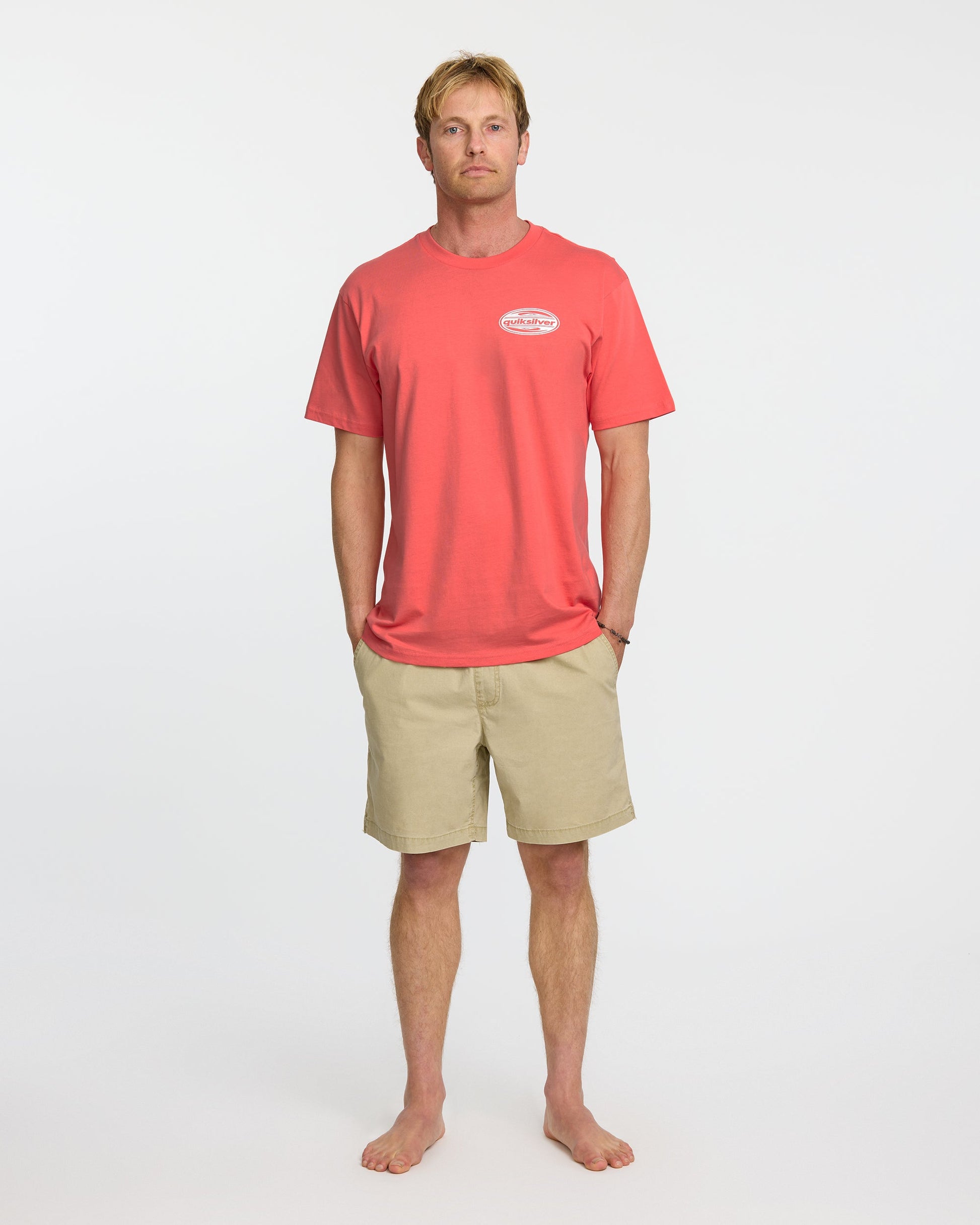 2000S Boarding T-Shirt - Coral - Quick Silver