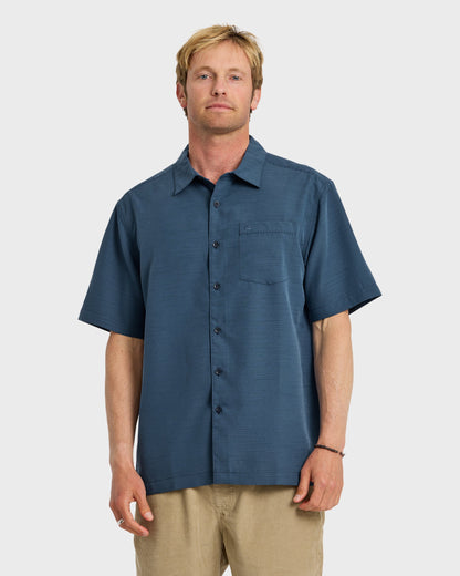 Waterman Centinela Premium Anti-Wrinkle Shirt - Navy - Quick Silver