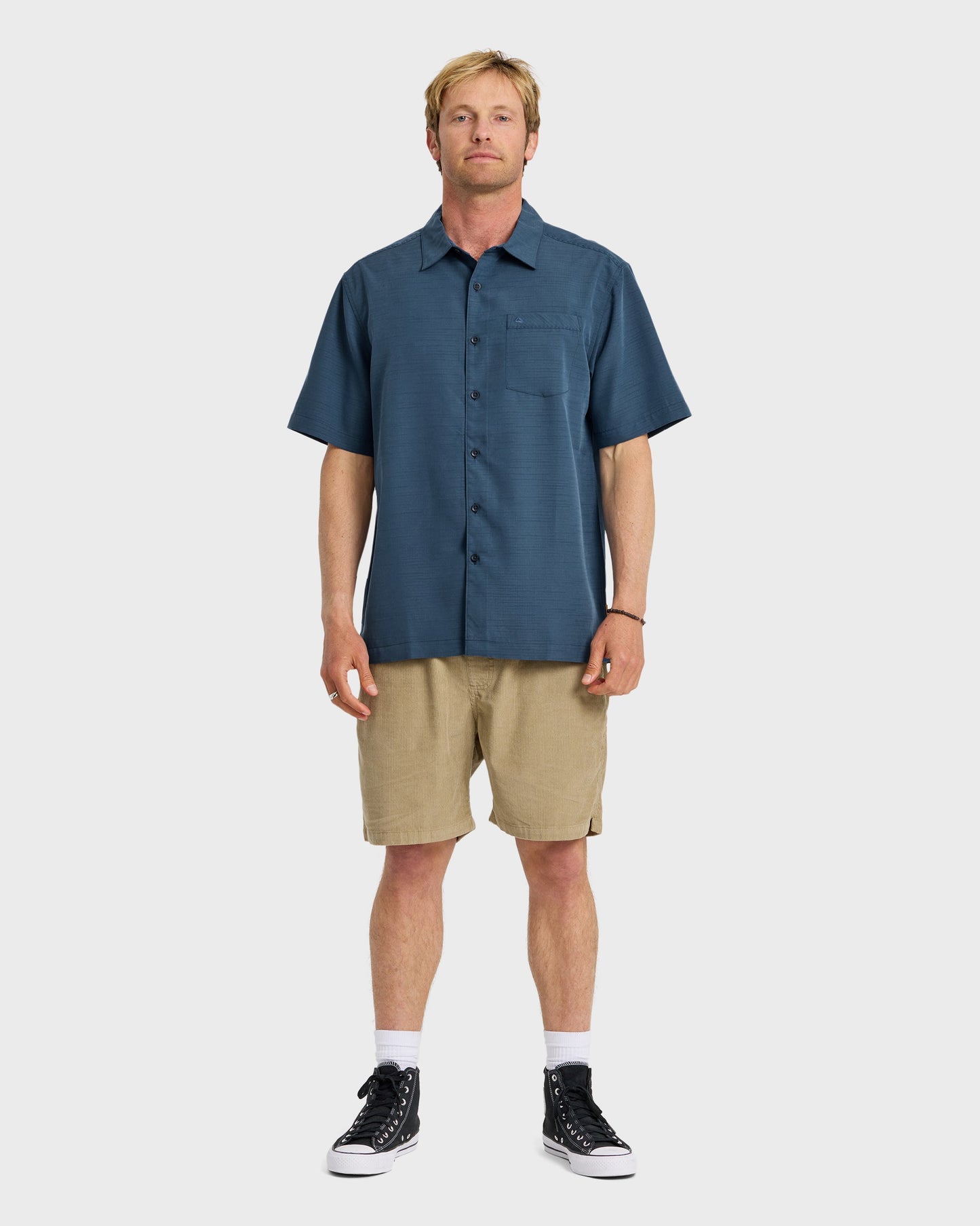 Waterman Centinela Premium Anti-Wrinkle Shirt - Navy - Quick Silver