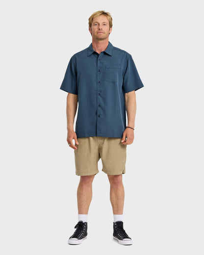 Waterman Centinela Premium Anti-Wrinkle Shirt - Navy - Quick Silver