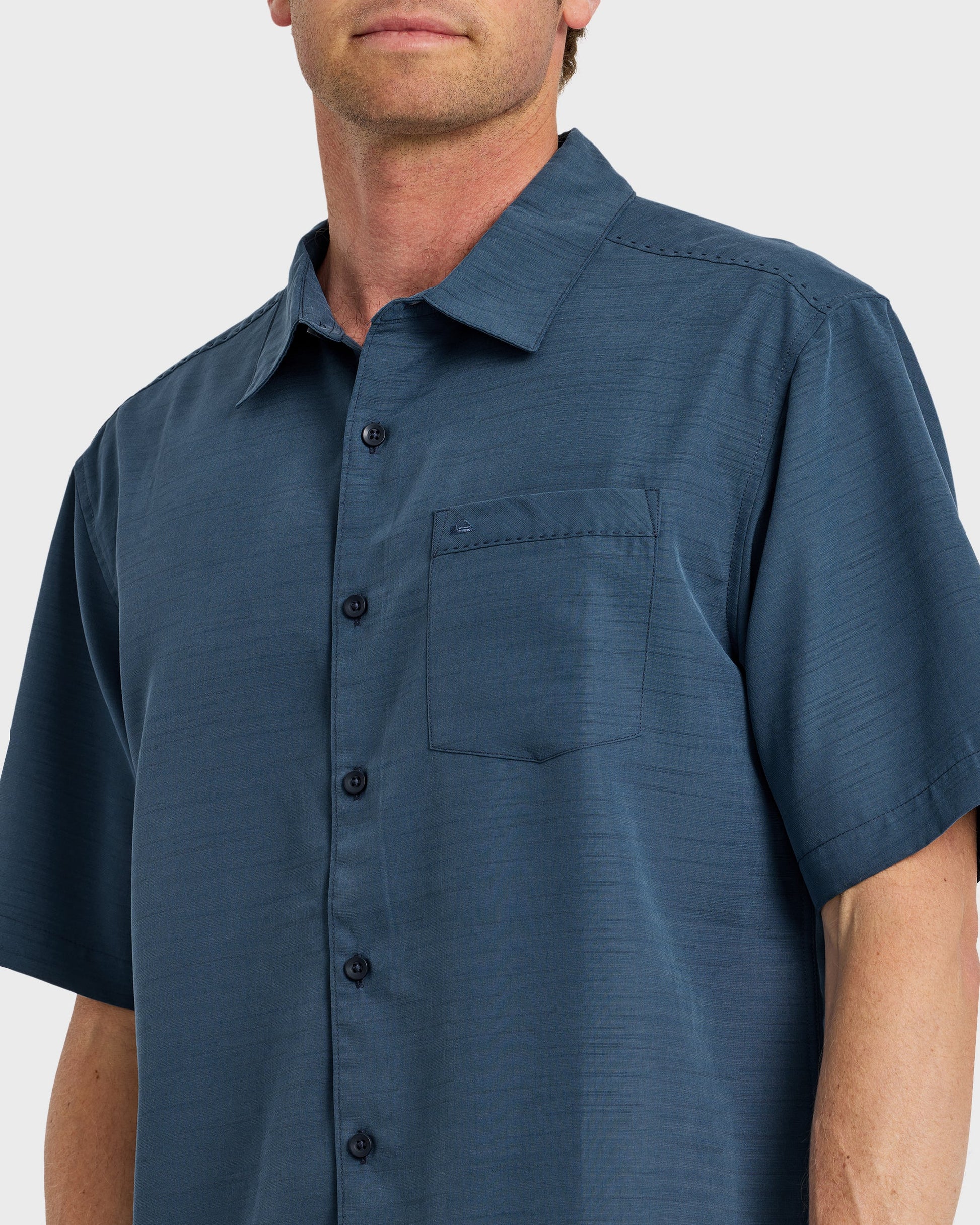 Waterman Centinela Premium Anti-Wrinkle Shirt - Navy - Quick Silver