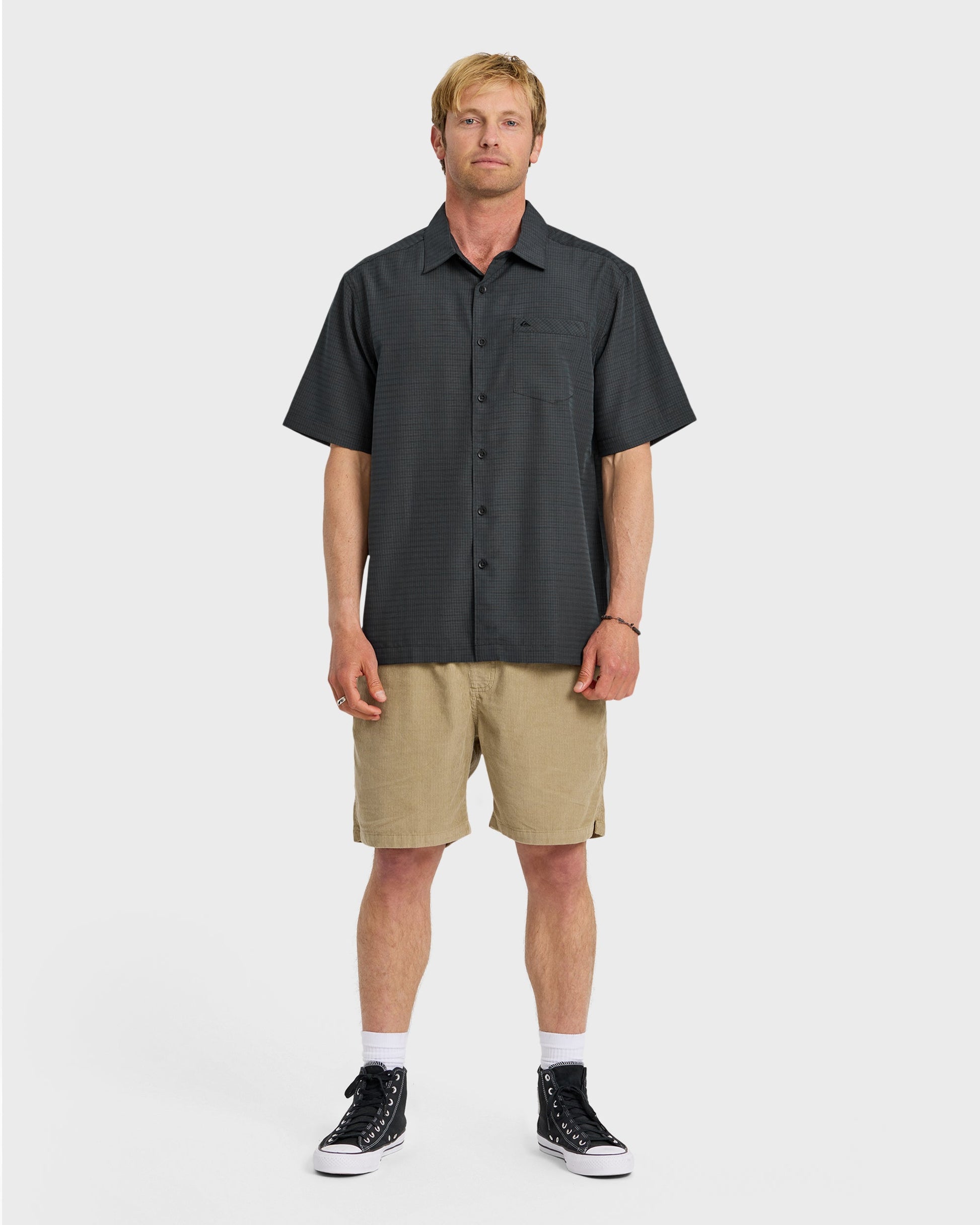 Waterman Centinela Premium Anti-Wrinkle Shirt - Black - Quick Silver
