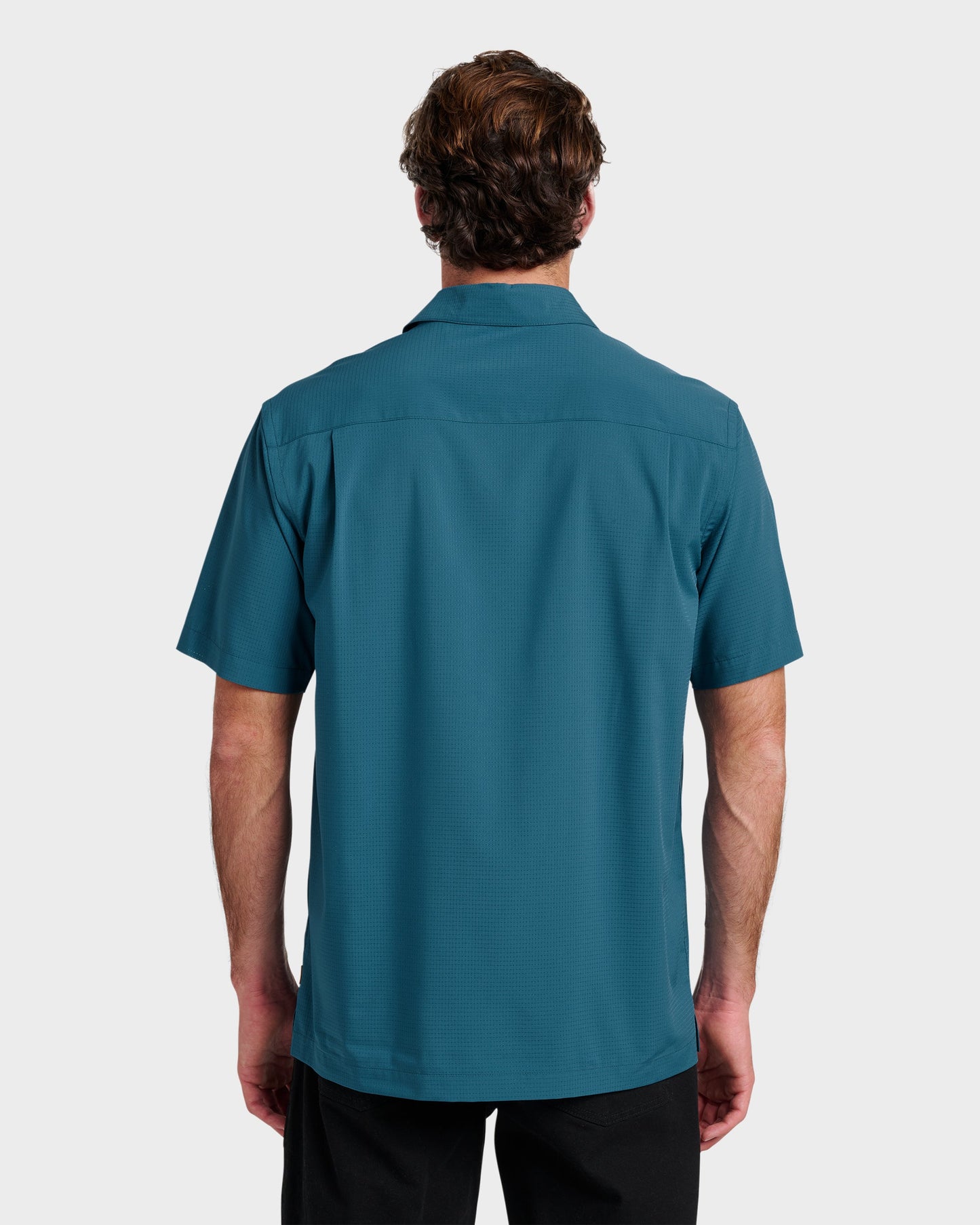 Chaser Short Sleeve Woven Shirt - Real Teal - Quick Silver
