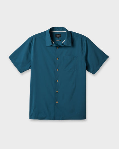 Chaser Short Sleeve Woven Shirt - Real Teal - Quick Silver