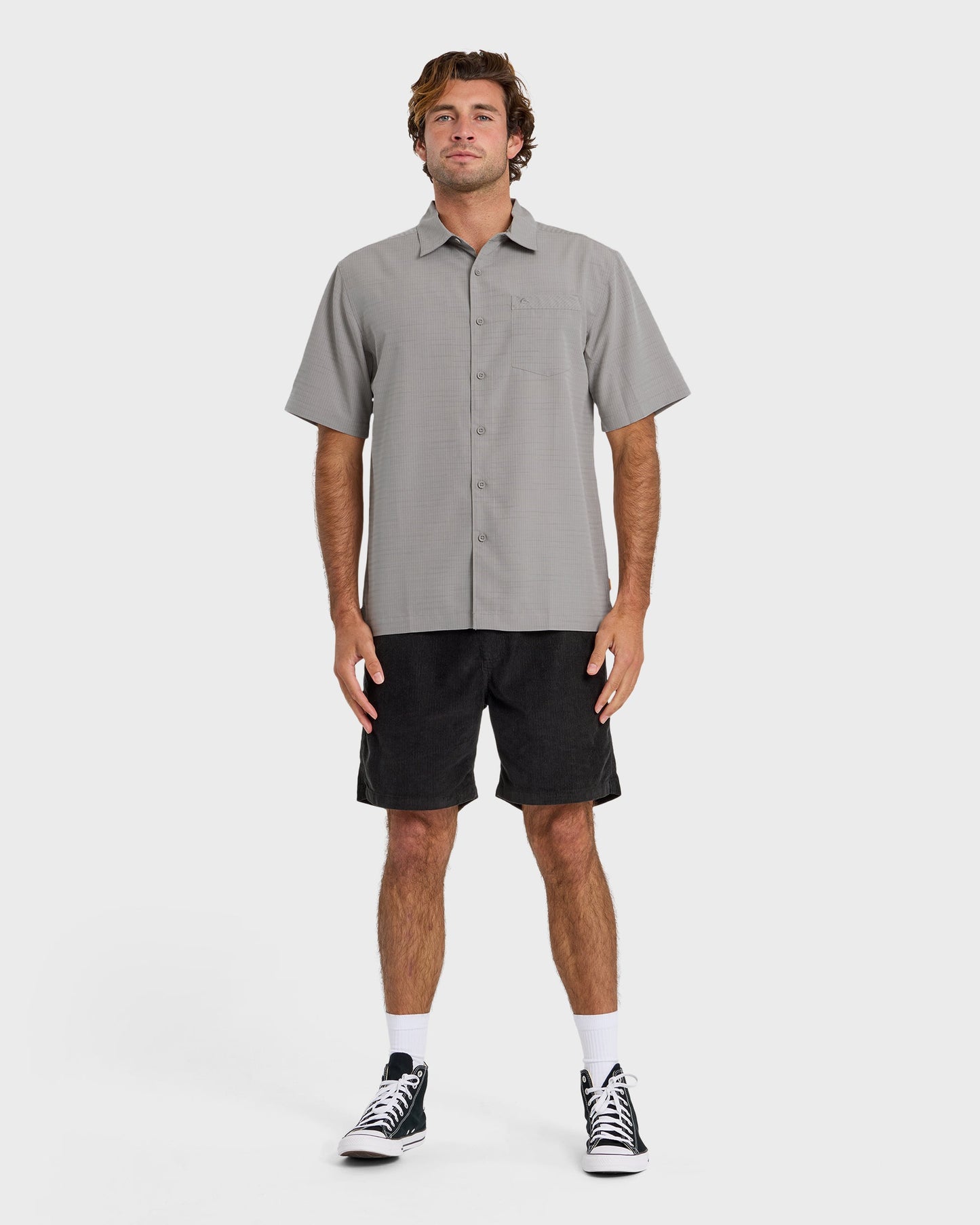 Waterman Centinela Premium Anti-Wrinkle Shirt - Grey - Quick Silver
