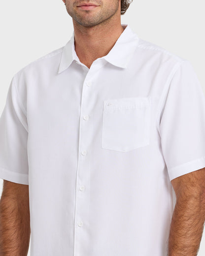 Waterman Centinela Premium Anti-Wrinkle Shirt - White - Quick Silver