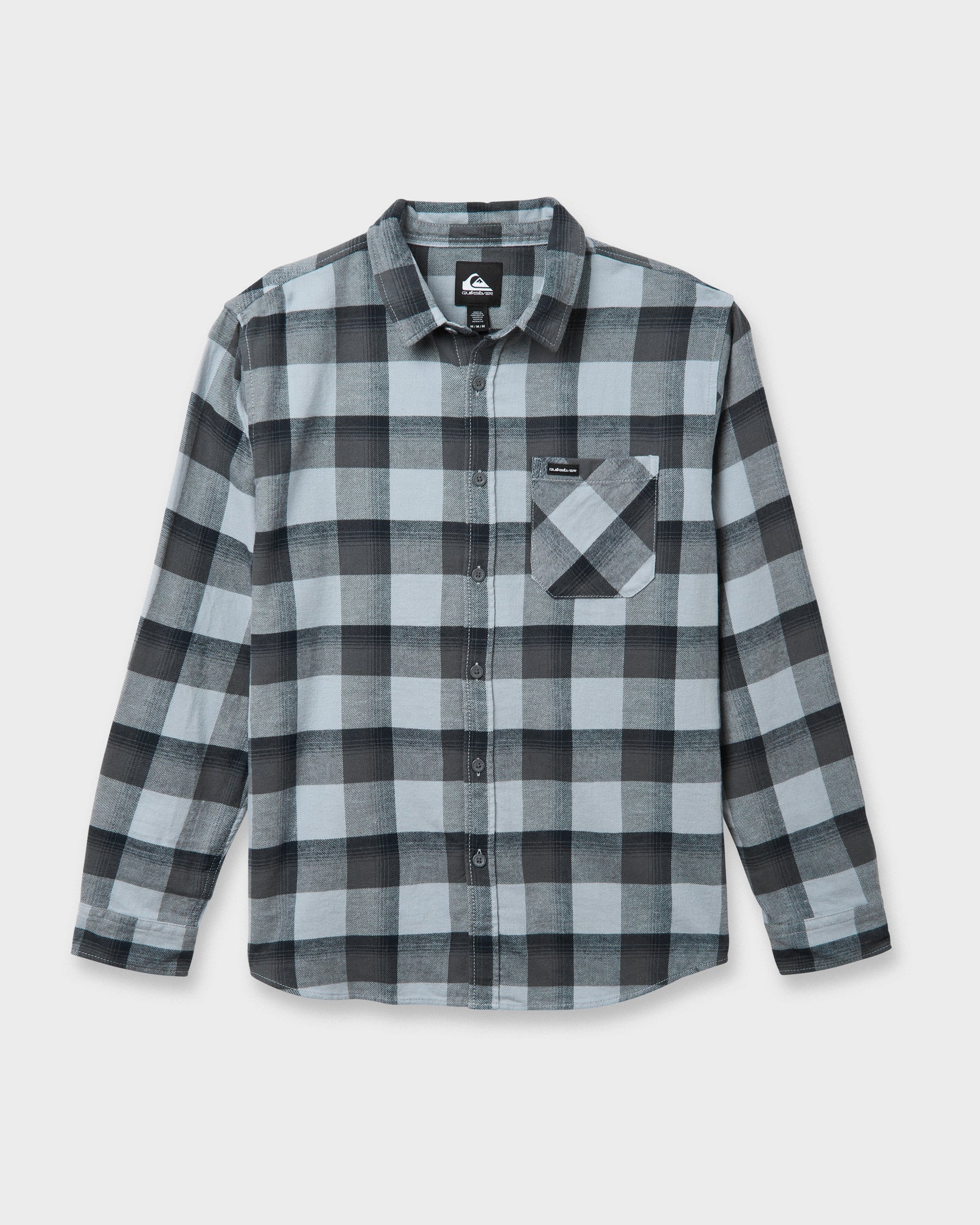 Penmar Check Flannel Shirt - Quarry - Quick Silver