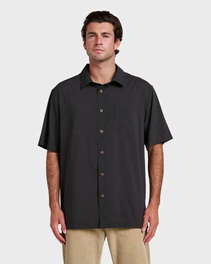 Chaser Short Sleeve Woven Shirt - Phantom - Quick Silver