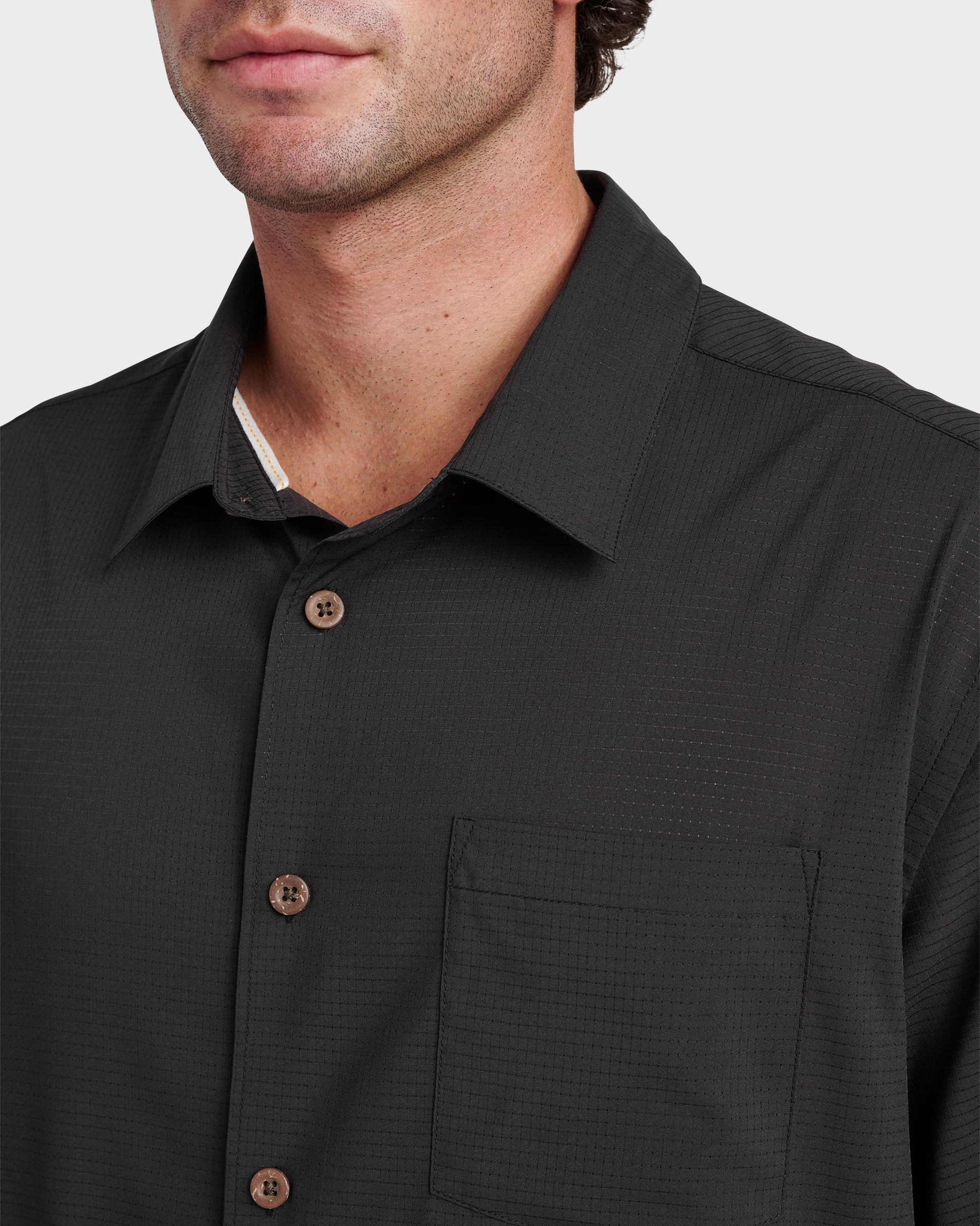 Chaser Short Sleeve Woven Shirt - Phantom - Quick Silver