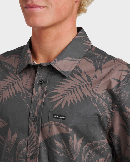 Kahanu Classic Short Sleeve Shirt - Black - Quick Silver